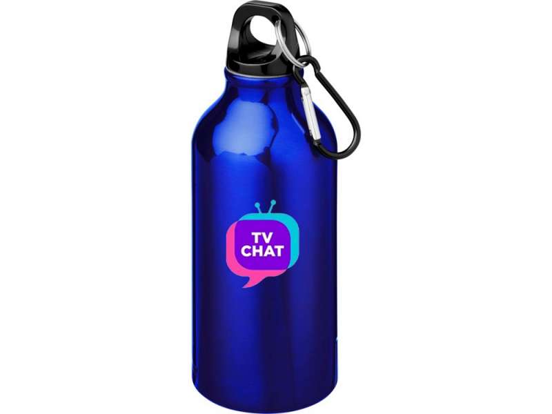 Бутылка Oregon с карабином 400мл, синий Бутылка Oregon с карабином 400мл, синий