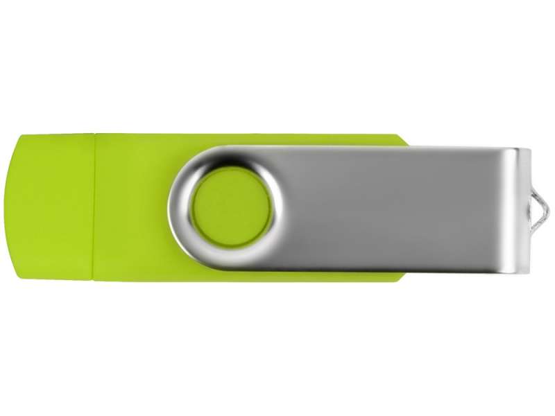 USB/micro USB-флешка 2.0 на 16 Гб Квебек OTG, зеленое яблоко №4