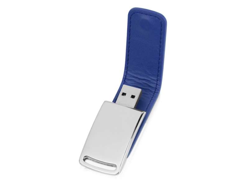 Флеш-карта USB 2.0 16 Gb с магнитным замком Vigo, синий/серебристый №2