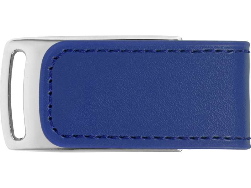 Флеш-карта USB 2.0 16 Gb с магнитным замком Vigo, синий/серебристый №3