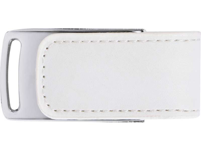 Флеш-карта USB 2.0 16 Gb с магнитным замком Vigo, белый/серебристый №3