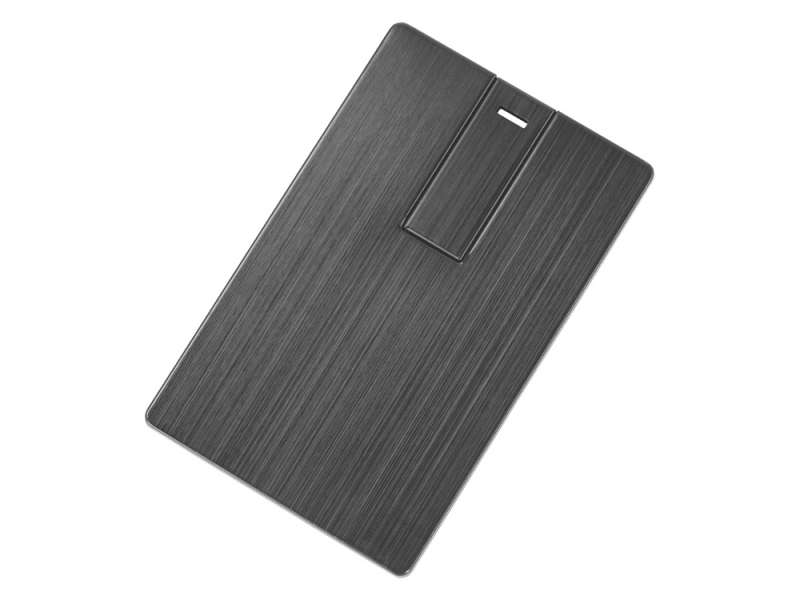 Флеш-карта USB 2.0 16 Gb в виде металлической карты Card Metal, темно-серый Флеш-карта USB 2.0 16 Gb в виде металлической карты Card Metal, темно-серый