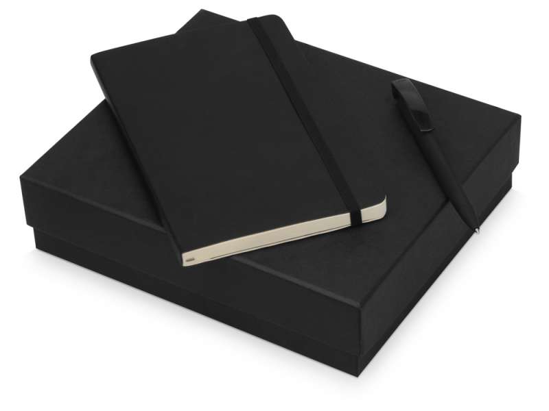 Подарочный набор Moleskine Amelie с блокнотом А5 Soft и ручкой, черный Подарочный набор Moleskine Amelie с блокнотом А5 Soft и ручкой, черный
