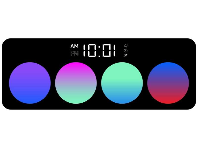 Часы с беспроводным зарядным устройством Rombica Timebox 1, белый №6