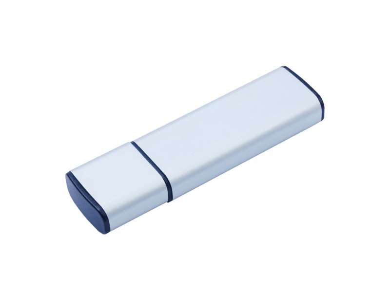 USB-флешка металлическая на 16ГБ 3.0 с колпачком, серебро USB-флешка металлическая на 16ГБ 3.0 с колпачком, серебро
