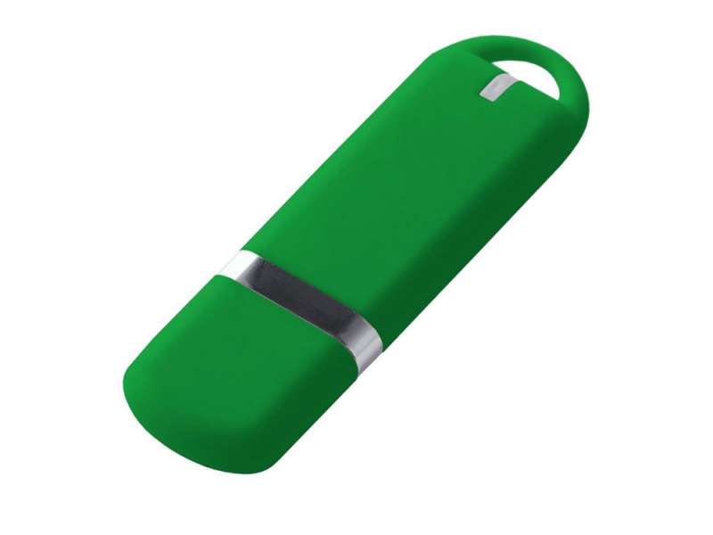 USB-флешка на 32 ГБ с покрытием soft-touch, зеленый USB-флешка на 32 ГБ с покрытием soft-touch, зеленый