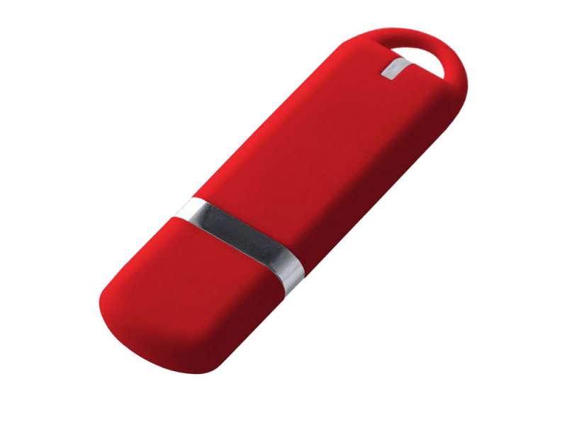 USB-флешка на 32 ГБ с покрытием soft-touch, красный USB-флешка на 32 ГБ с покрытием soft-touch, красный
