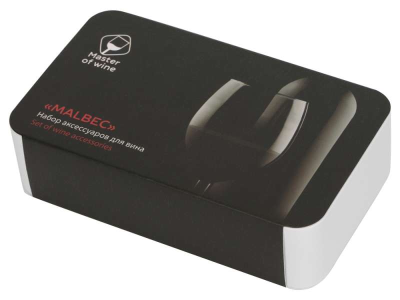 Набор аксессуаров для вина в пластиковой подарочной коробке, 2шт №2