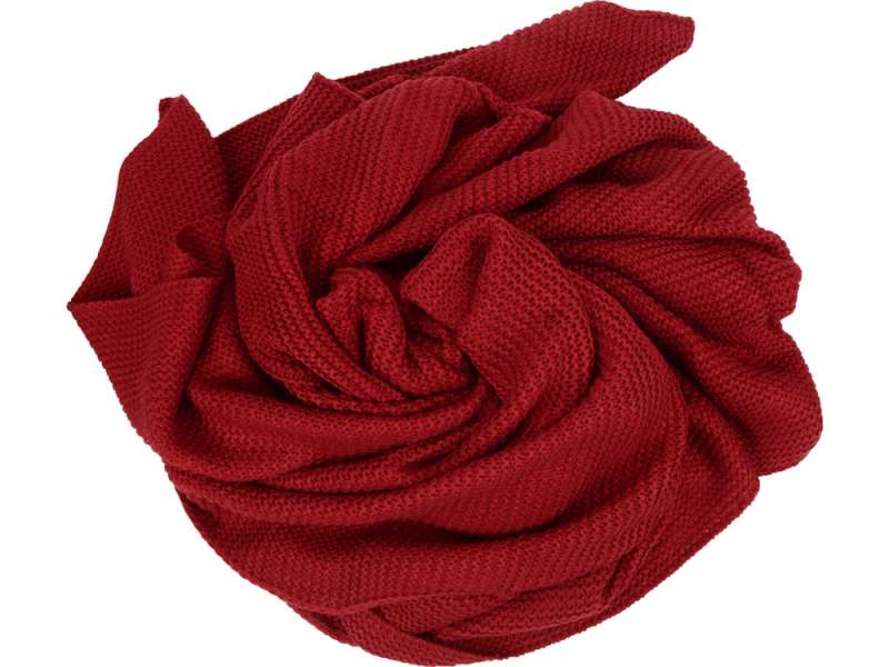 Плед акриловый Chain, бордовый №3