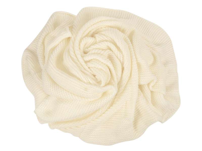 Плед акриловый Chain, молочный №3