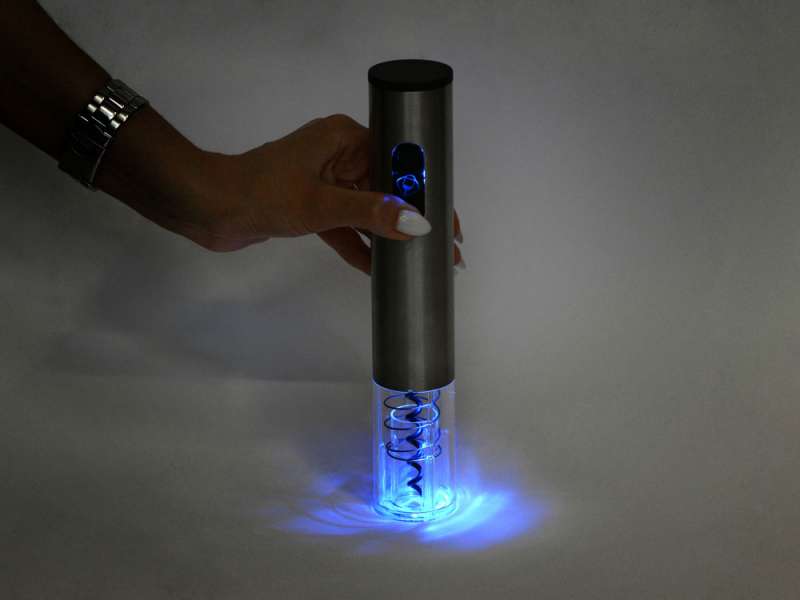 Набор винных аксессуаров с электрическим штопором из стали, на батарейках №7