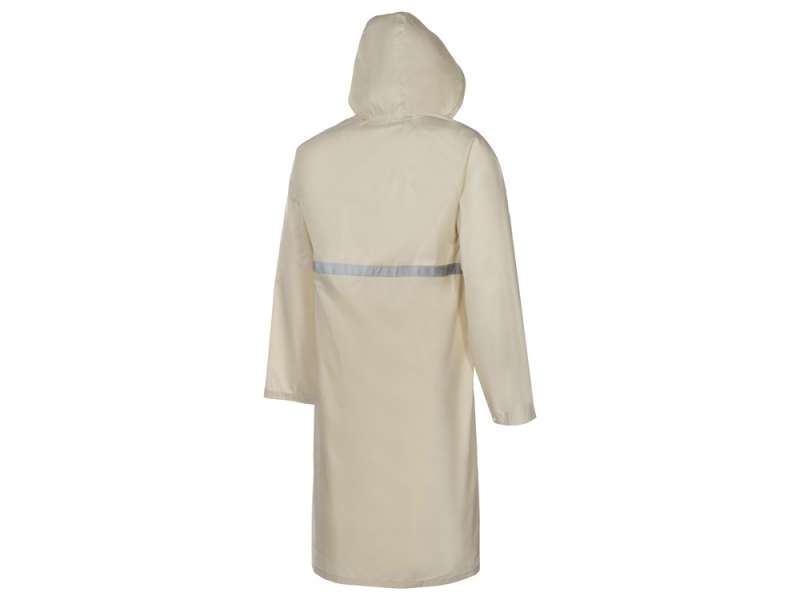 Длинный дождевик Lanai  из полиэстера со светоотражающей тесьмой, молочный №12
