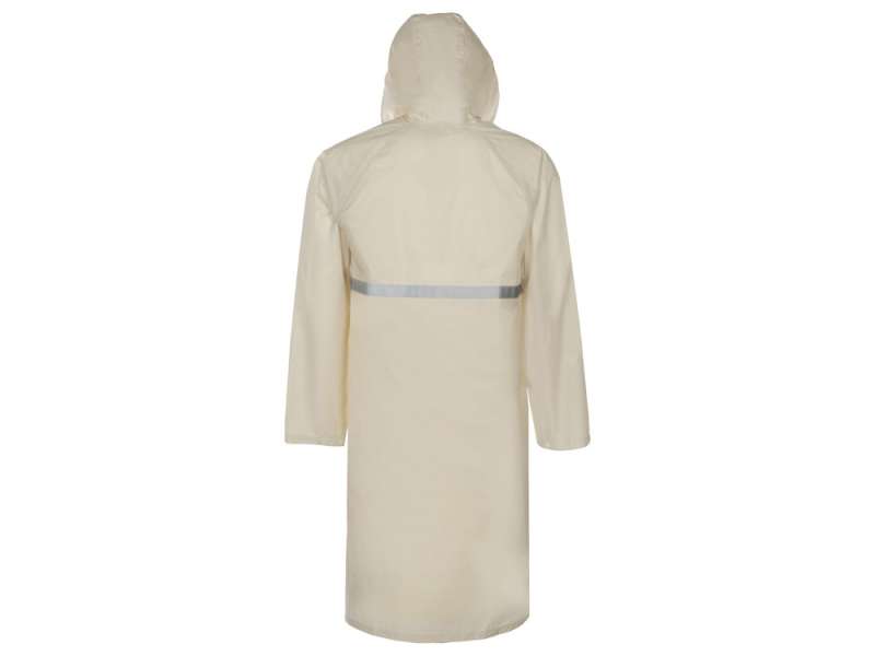Длинный дождевик Lanai  из полиэстера со светоотражающей тесьмой, молочный №10