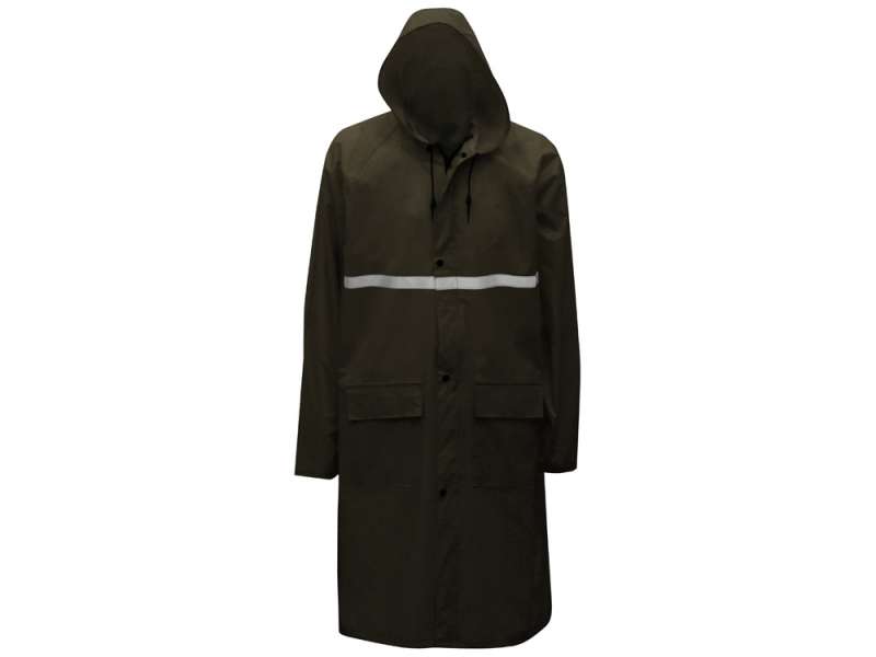 Длинный дождевик Lanai  из полиэстера со светоотражающей тесьмой, молочный №9