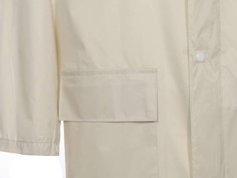 Длинный дождевик Lanai  из полиэстера со светоотражающей тесьмой, молочный №6