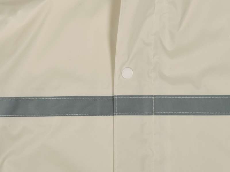 Длинный дождевик Lanai  из полиэстера со светоотражающей тесьмой, молочный №5