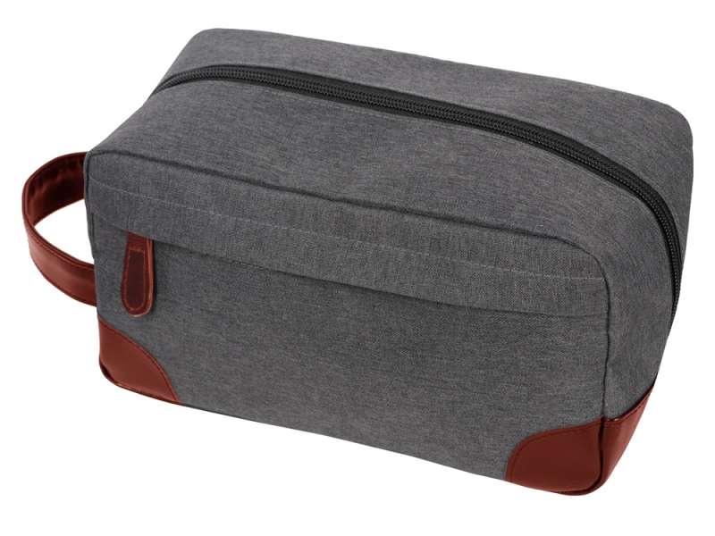 Несессер Fabrizio, серый/коричневый Несессер Fabrizio, серый/коричневый