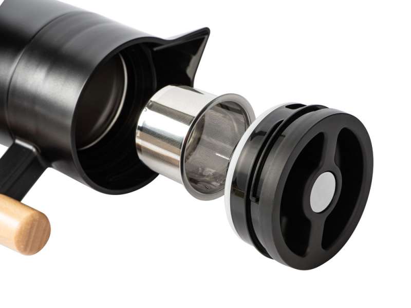 Вакуумный термокувшин Arctic с ситечком, 1200мл, черный №9