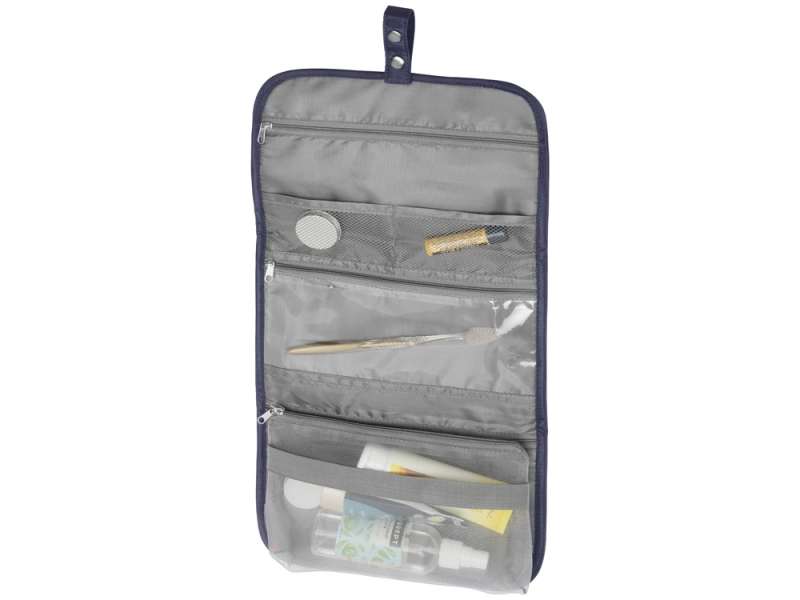 Несессер для путешествий со съемной косметичкой Flat, темно-синий №2