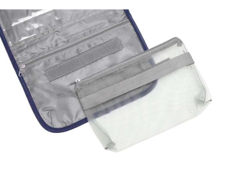 Несессер для путешествий со съемной косметичкой Flat, темно-синий №3