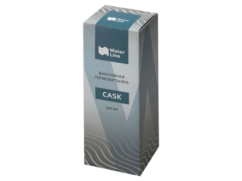 Вакуумная термобутылка Cask Waterline, soft touch, 500 мл, черный (Р) №7