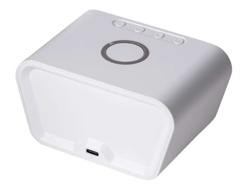 Настольные часы с функцией беспроводной зарядки Wake, 10 Вт №5