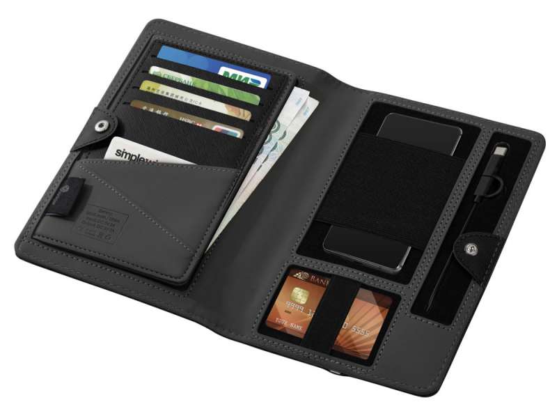 Органайзер с функцией беспроводной зарядки Manner, 5000 mah, черный №9