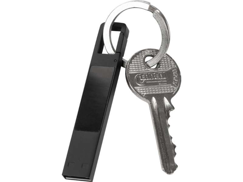 USB 2.0- флешка на 32 Гб c подсветкой логотипа Hook LED, темно-серый, синяя подсветка №7