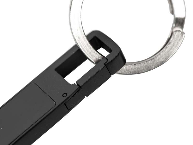 USB 2.0- флешка на 32 Гб c подсветкой логотипа Hook LED, темно-серый, синяя подсветка №6