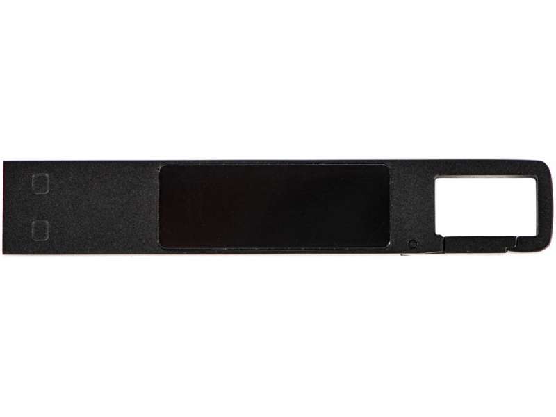 USB 2.0- флешка на 32 Гб c подсветкой логотипа Hook LED, темно-серый, белая подсветка №9