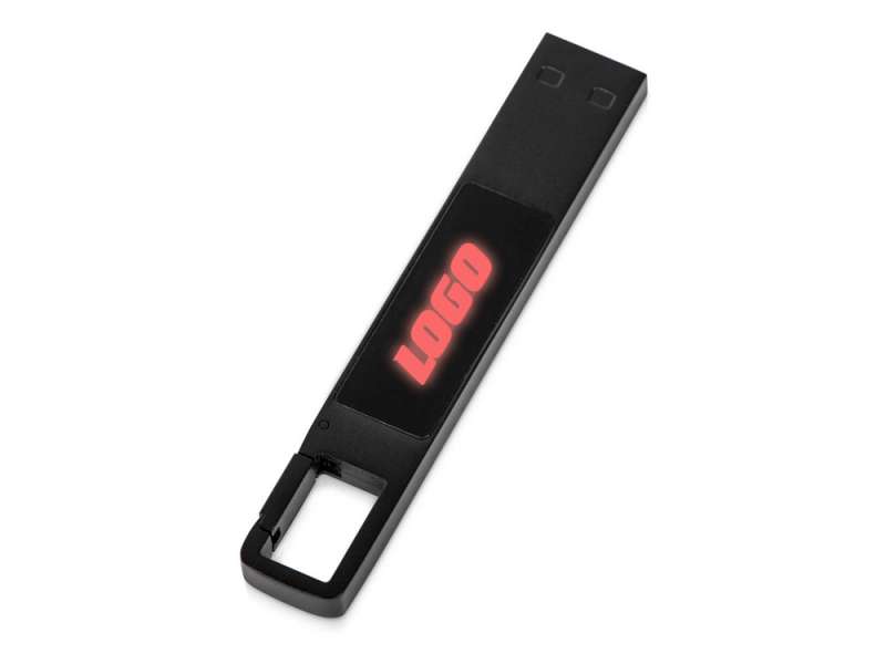 USB 2.0- флешка на 32 Гб c подсветкой логотипа Hook LED, темно-серый, красная подсветка USB 2.0- флешка на 32 Гб c подсветкой логотипа Hook LED, темно-серый, красная подсветка