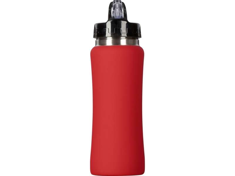 Бутылка для воды Bottle C1, сталь, soft touch, 600 мл, красный №4