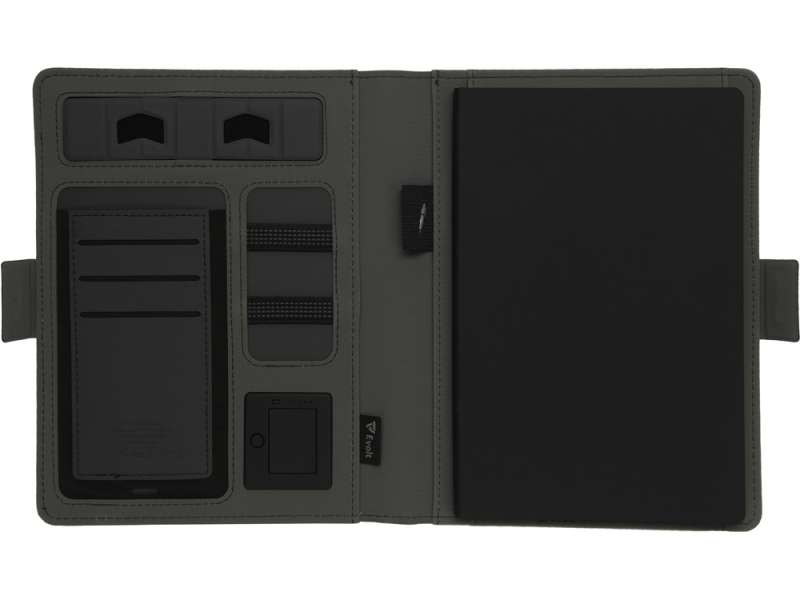 Органайзер с беспроводной зарядкой 5000 mAh Powernote, темно-серый (P) №7
