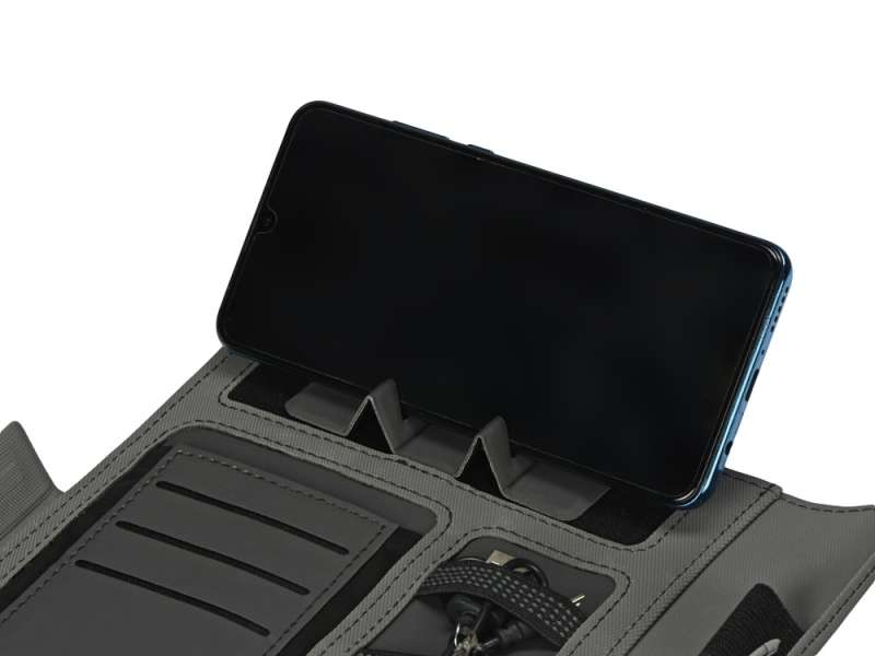 Органайзер с беспроводной зарядкой 5000 mAh Powernote, темно-серый (P) №5