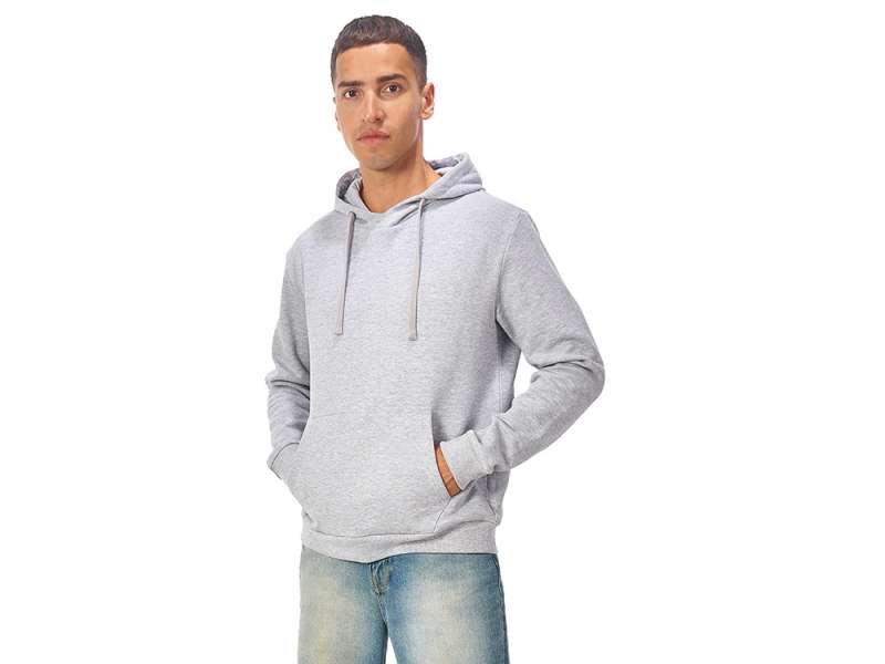 Толстовка унисекс Stream с капюшоном, серый меланж №13