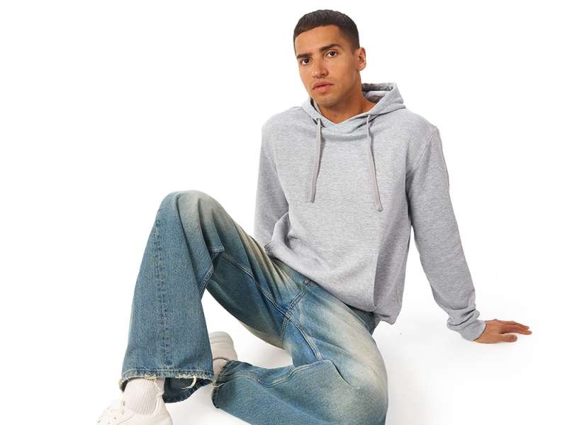 Толстовка унисекс Stream с капюшоном, серый меланж №11