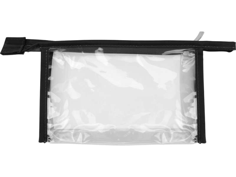 Прозрачная пластиковая косметичка Lucy, черный/прозрачный №2