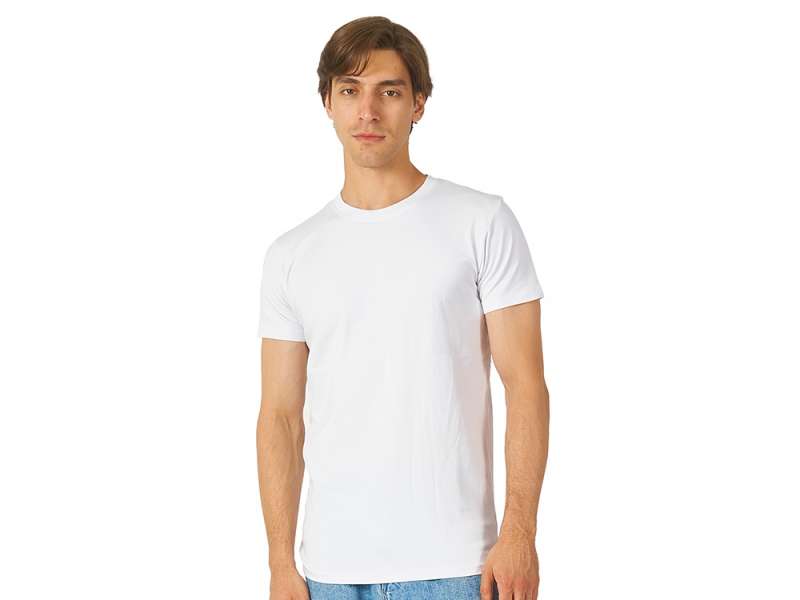Футболка HD Fit короткий рукав с эластаном, мужская, белый Футболка HD Fit короткий рукав с эластаном, мужская, белый