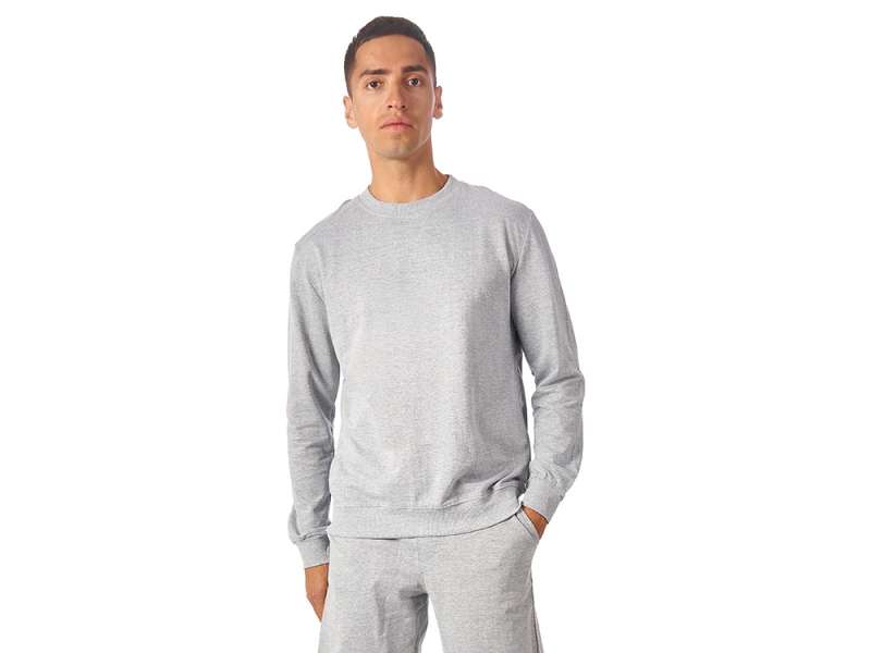 Свитшот Warsaw 220гр, унисекс, серый меланж №13