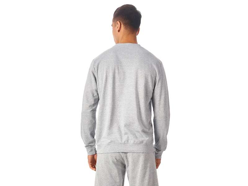 Свитшот Warsaw 220гр, унисекс, серый меланж №10