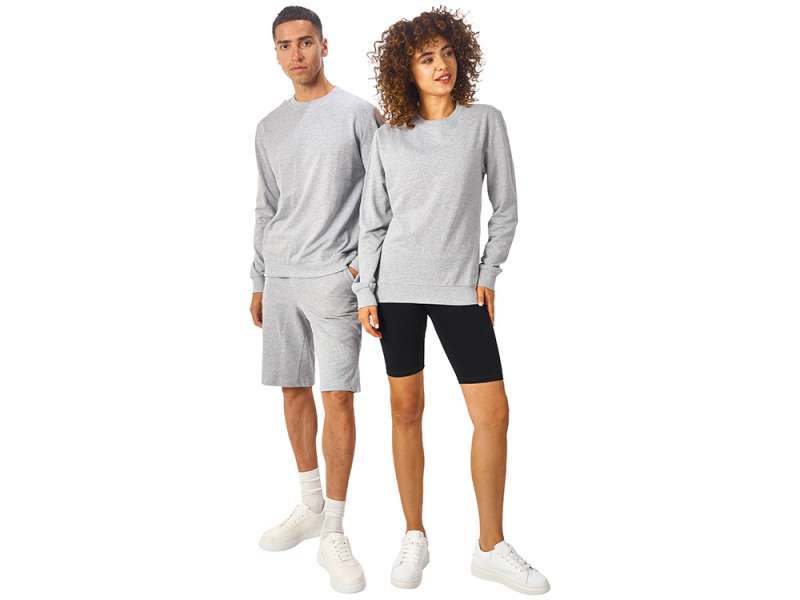 Свитшот Warsaw 220гр, унисекс, серый меланж №9