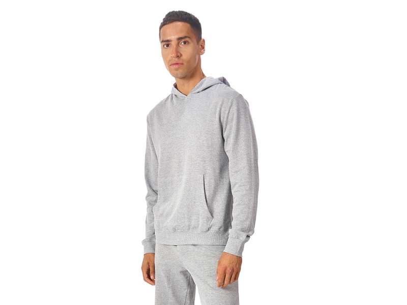 Худи Warsaw, футер 220гр, серый меланж №13