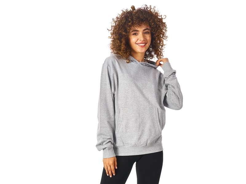 Худи Warsaw, футер 220гр, серый меланж №12