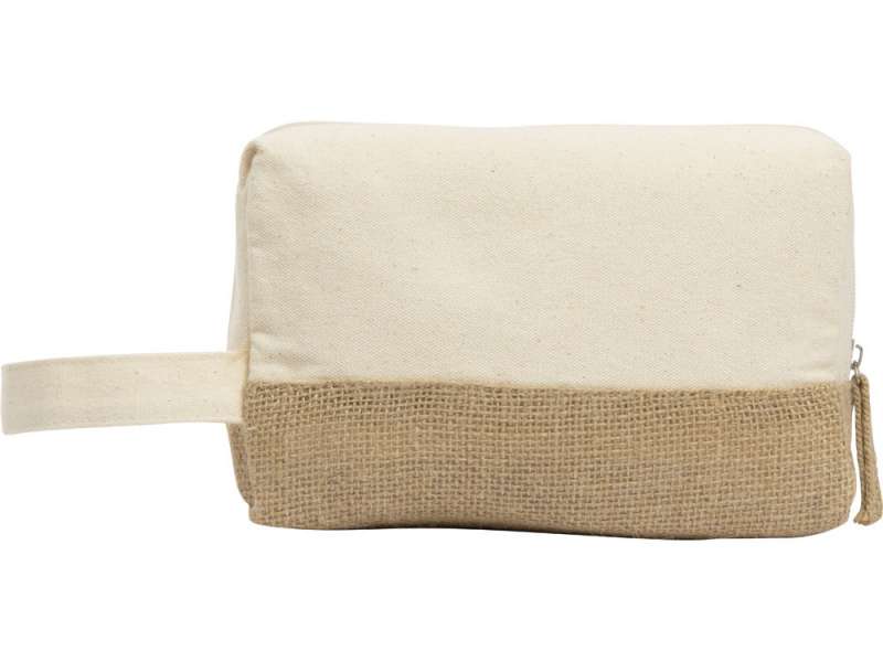Косметичка Jute с ручкой из хлопка и джута, натуральный №3