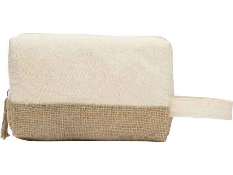 Косметичка Jute с ручкой из хлопка и джута, натуральный №4