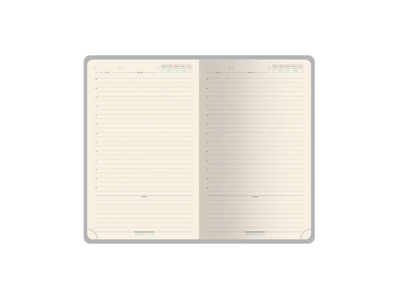 Ежедневник недатированный А5 Premier, темно-синий №2