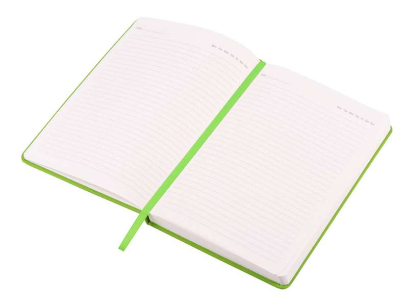 Бизнес-блокнот C2 софт-тач, твердая обложка, 128 листов, зеленое яблоко №4