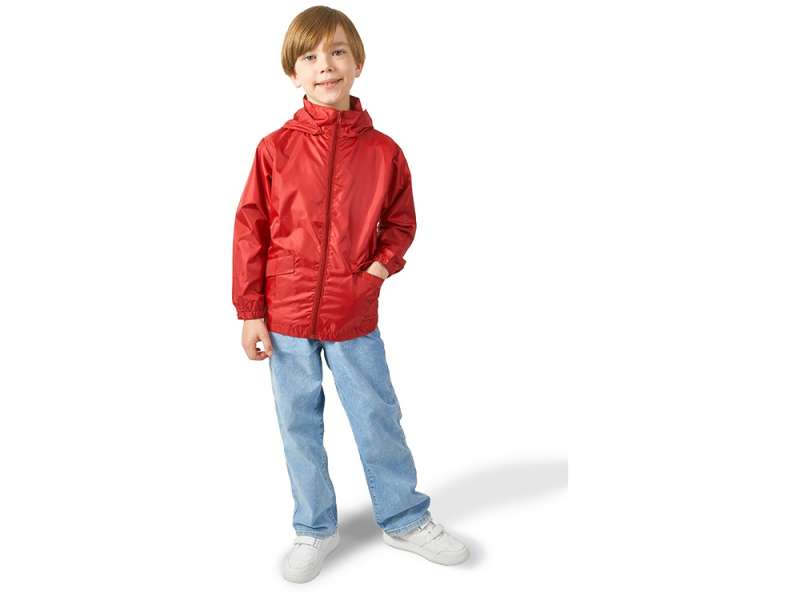 Ветровка Miami детская с чехлом, красный №3