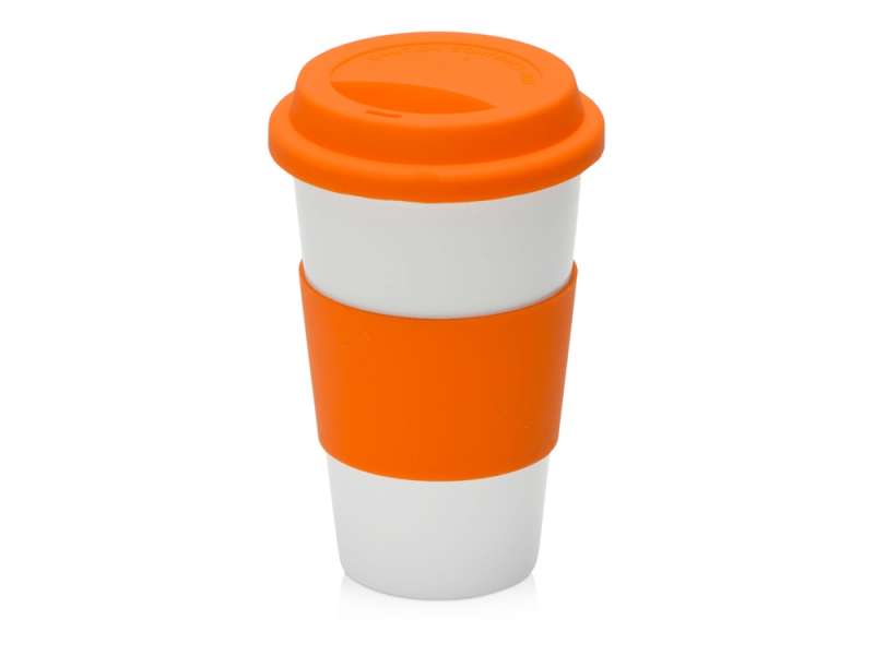 Фарфоровая кружка с двойными стенками Toronto, 300мл, оранжевый Фарфоровая кружка с двойными стенками Toronto, 300мл, оранжевый