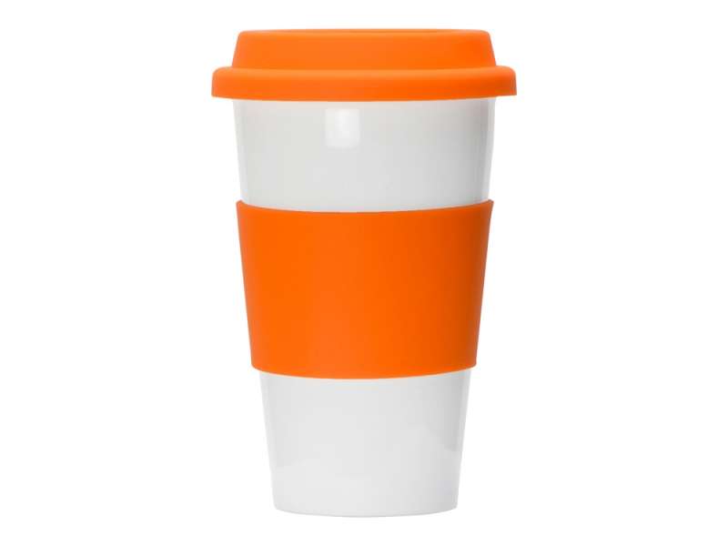 Фарфоровая кружка с двойными стенками Toronto, 300мл, оранжевый №3